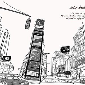 Charcoal Times Square City Wallpaper