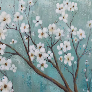 Cherry Blossom Watercolor Painting Floral Wallpaper