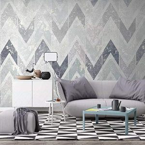 Zigzag Pattern Chevron Stripe Nordic Wallpaper