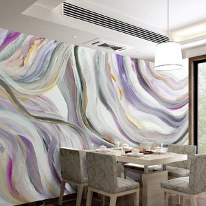 Watercolor Abstract Line Minimalist Removable Wallpaper