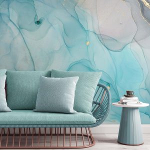 Abstract Illustration Ink Paint Rhino Oil Painting Removable Wallpaper