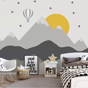 Hot Air Balloon Kids Mountain Wallpaper