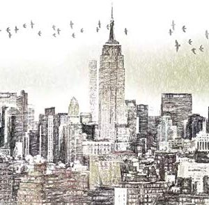 Charcoal New York City Wallpaper