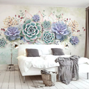 3D Vintage Soft Flower Classical Wallpaper