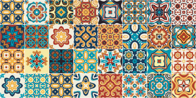 Arabic And Moroccan Style Multicolor Square Removable Wallpaper 2 Arabic And Moroccan Style Multicolor Square Removable Wallpaper