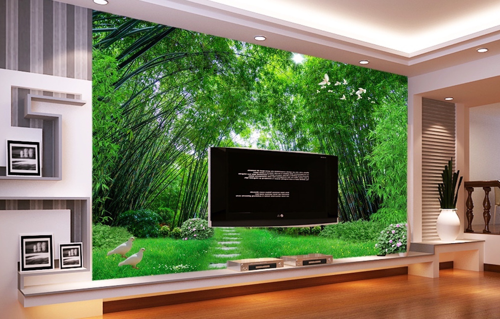 3D Photo Jungle Landscape Wallpaper 1 3D Photo Jungle Landscape Wallpaper