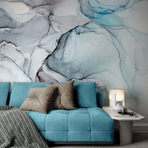 Colorful Illustration Ink Paint Abstract Removable Wallpaper