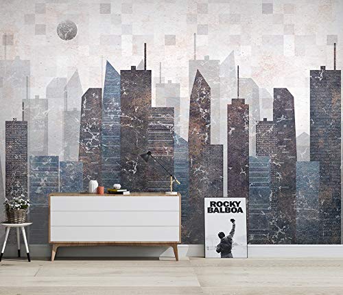 Retro Geometric Cityscape City Wallpaper 1 Retro Geometric Cityscape City Wallpaper