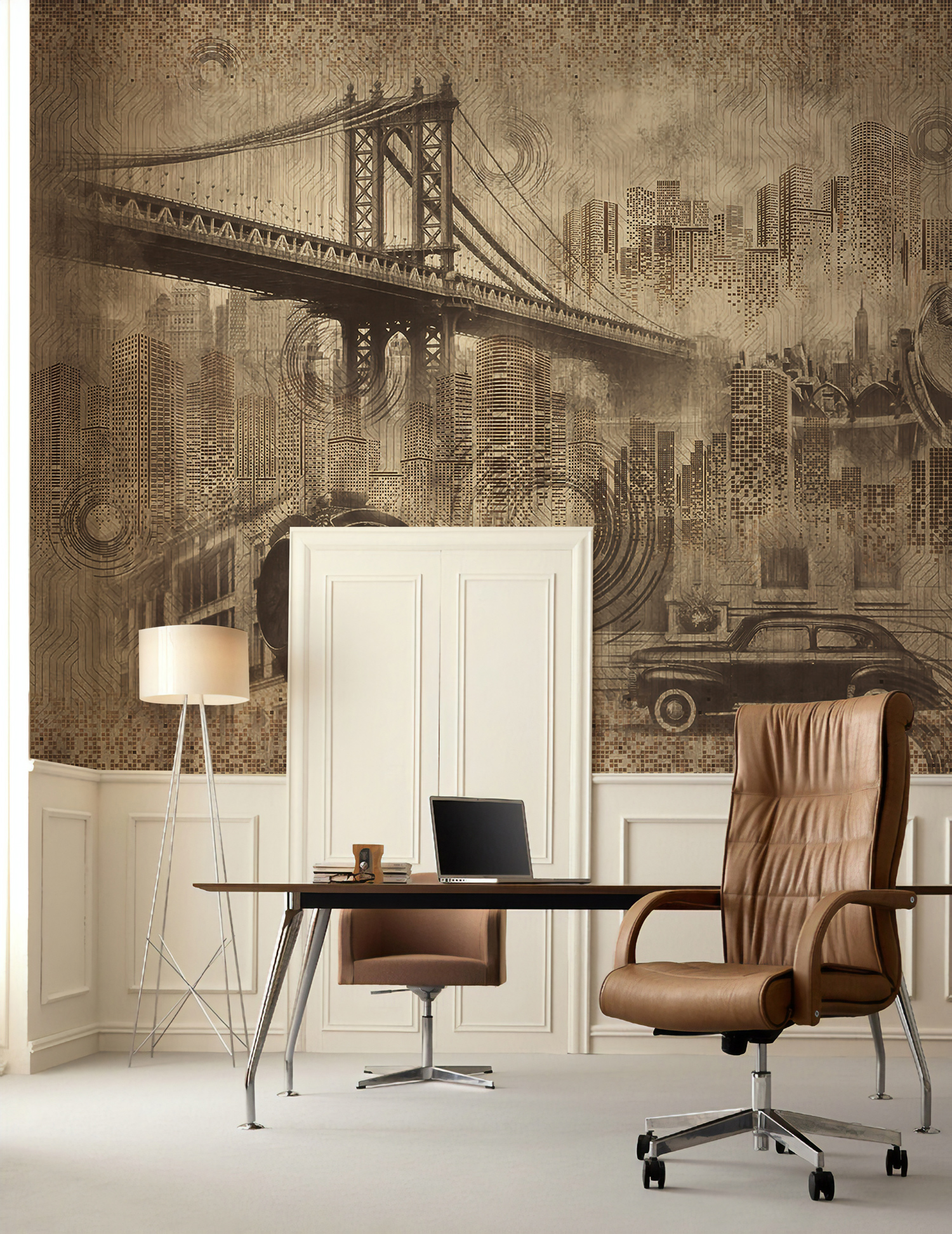 Brooklyn Bridge Nostalgic City View Wallpaper 1 Brooklyn Bridge Nostalgic City View Wallpaper