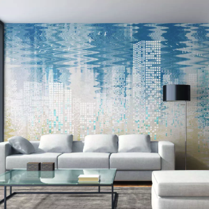 Geometric Cityscape Nordic Scandinavian Removable Wallpaper