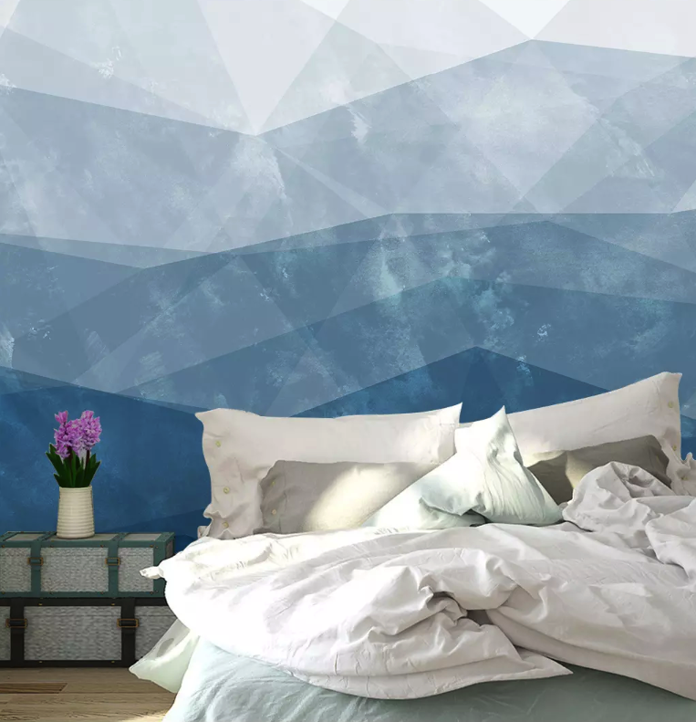 Abstract Soft Geometric Triangle Mediterranean Removable Wallpaper 4 Abstract Soft Geometric Triangle Mediterranean Removable Wallpaper