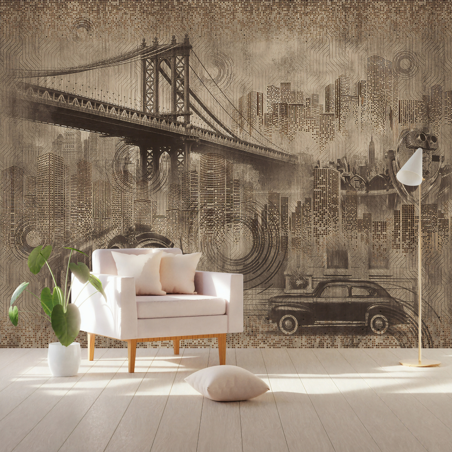 Brooklyn Bridge Nostalgic City View Wallpaper 2 Brooklyn Bridge Nostalgic City View Wallpaper