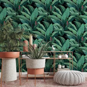 Banana Tropical Leaves Wallpaper