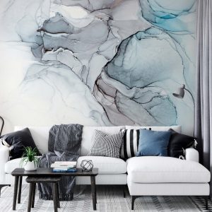 Colorful Illustration Ink Paint Abstract Removable Wallpaper