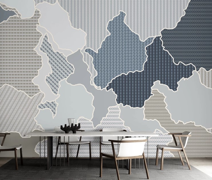 Colorful Continental Shaped Abstract Patterns Background Removable Wallpaper 2 Colorful Continental Shaped Abstract Patterns Background Removable Wallpaper