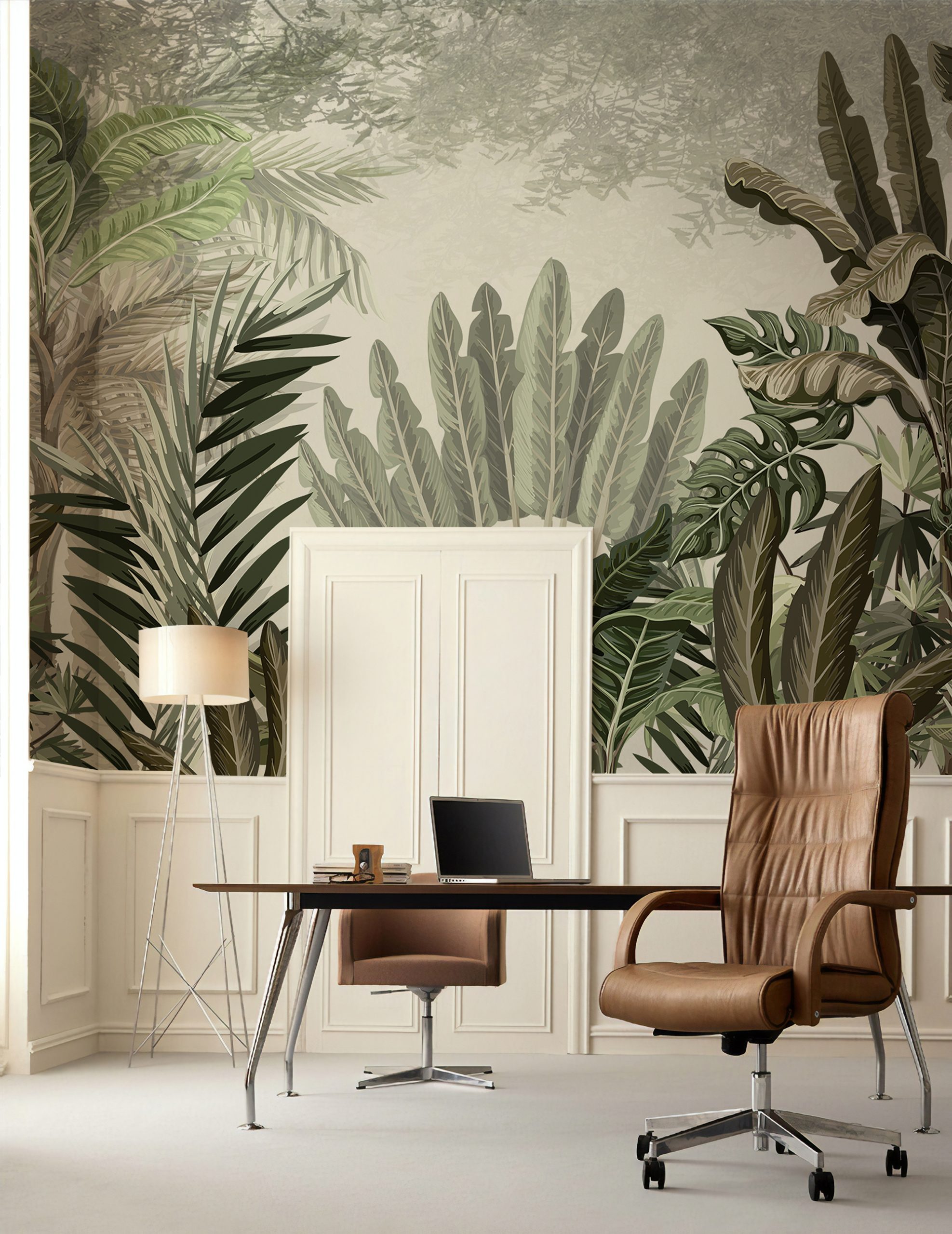 Tropical Forest Tree Leafs Removable Wallpaper 2 Tropical Forest Tree Leafs Removable Wallpaper