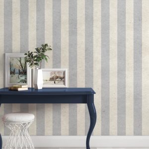 Minimalistic Gray and Beige Geometric Lines Removable Wallpaper