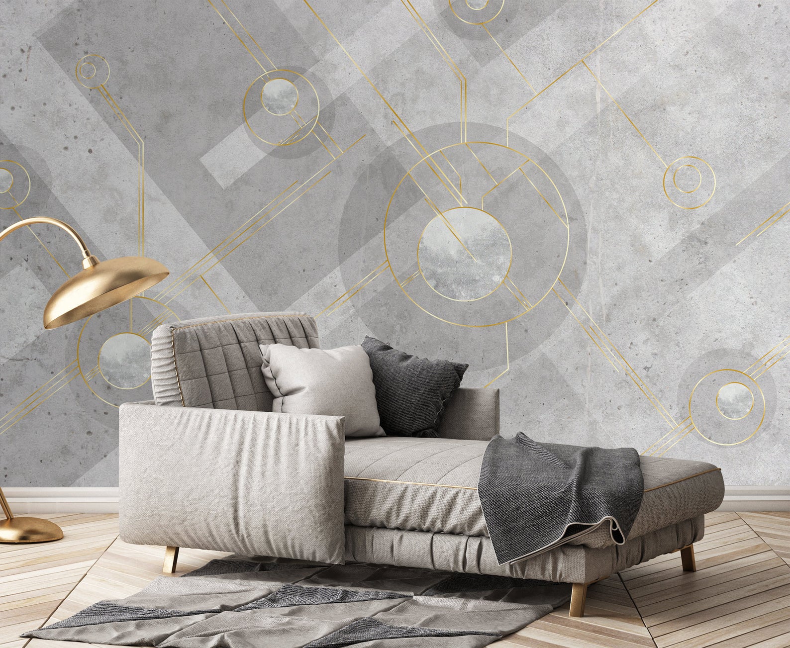 Gray Circle Square Abstract Geometric Shapes Background Removable Wallpaper 1 Gray Circle Square Abstract Geometric Shapes Background Removable Wallpaper