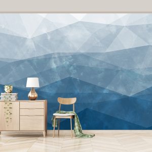 Abstract Soft Geometric Triangle Mediterranean Removable Wallpaper