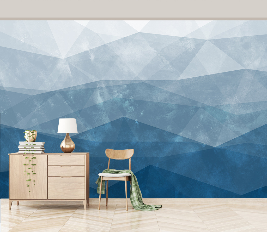 Abstract Soft Geometric Triangle Mediterranean Removable Wallpaper 6 Abstract Soft Geometric Triangle Mediterranean Removable Wallpaper