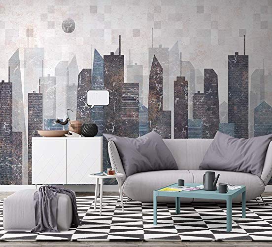 Retro Geometric Cityscape City Wallpaper 2 Retro Geometric Cityscape City Wallpaper