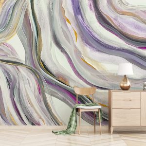 Watercolor Abstract Line Minimalist Removable Wallpaper