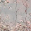Cherry Blossom and Birds Wallpaper Mural Pastel Floral Serenity
