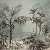 Tropical Forest Wildlife Wallpaper Mural Koala and Crane Jungle Scene