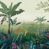 Exotic Jungle Scene Tropical FoliageWallpaper Mural