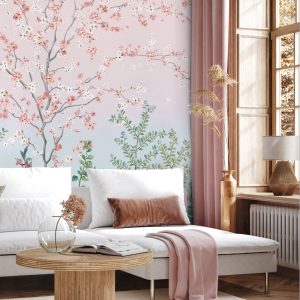 Blossom Pastel Garden Wallpaper Mural