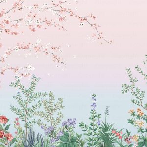 Blossom Pastel Garden Wallpaper Mural