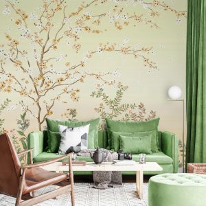Blossom Pastel Garden Wallpaper Mural