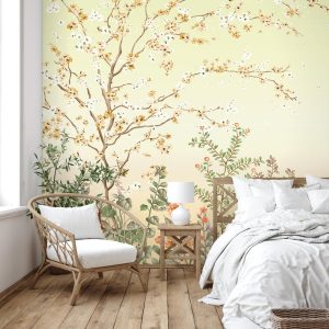 Blossom Pastel Garden Wallpaper Mural
