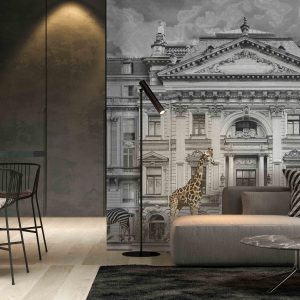 Zoo Animals Urban Safari Wallpaper Mural
