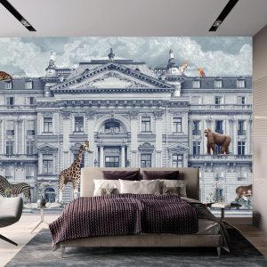 Zoo Animals Urban Safari Wallpaper Mural