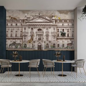 Zoo Animals Urban Safari Wallpaper Mural