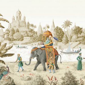 Exotic Journey Panorama Wallpaper Mural