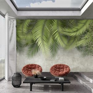 Tropical Palm Leaf Wallpaper Mural