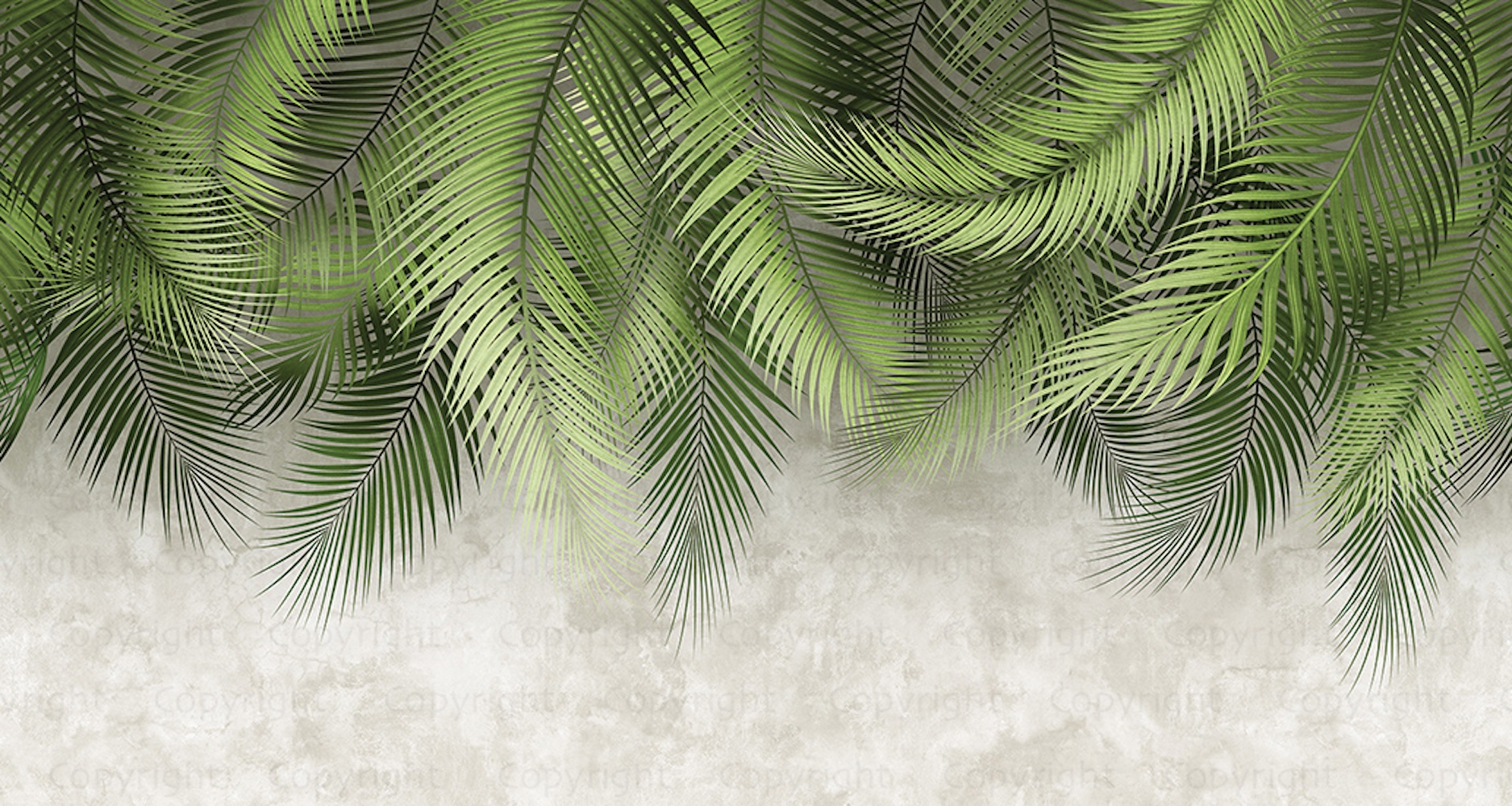 Tropical Palm Leaf Wallpaper Mural 4 Tropical Palm Leaf Wallpaper Mural