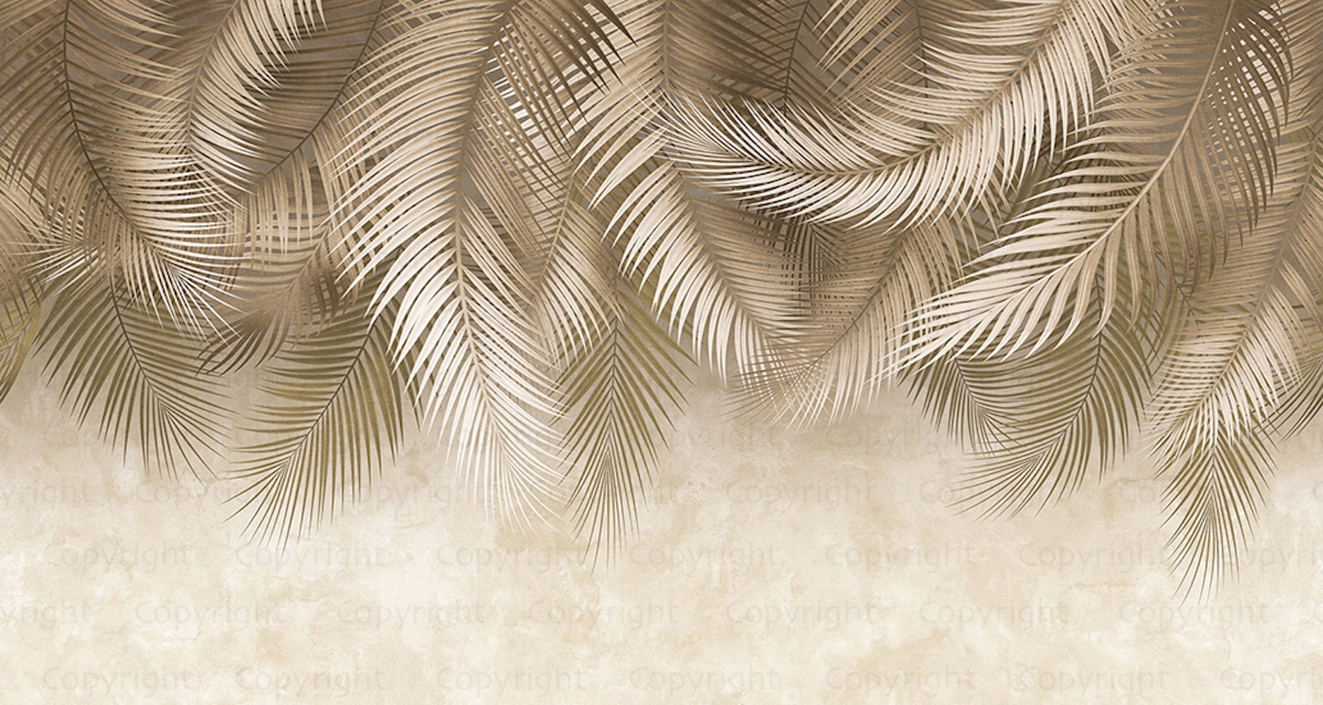 Tropical Palm Leaf Wallpaper Mural 7 Tropical Palm Leaf Wallpaper Mural