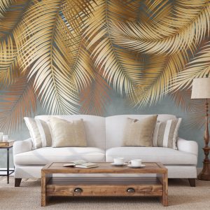 Tropical Palm Leaf Wallpaper Mural