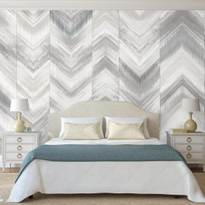 Modern Chevron Pattern Wallpaper Mural