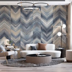 Modern Chevron Pattern Wallpaper Mural