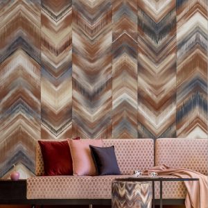 Modern Chevron Pattern Wallpaper Mural