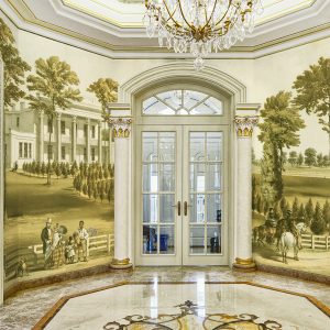 Historic Mansion Landscape Wallpaper Mural