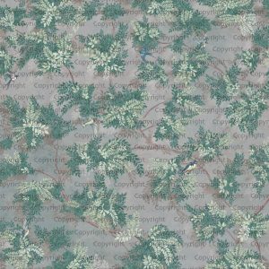 Verdant Canopy with Songbirds Botanical Wallpaper Mural