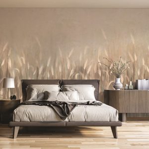 Serene Reed Grass Wallpaper Mural Soft Neutral Tones