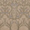 Vintage Branches Soft Blue Blooms Pattern Wallpaper Mural