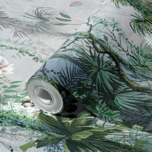 Mystical Tropical Rainforest Floral Wallpaper Mural