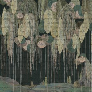 Enchanted Hanging Botanical Elements Wallpaper Mural